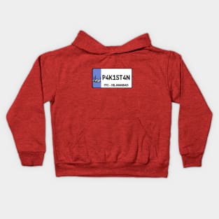 Pakistan car license plate Kids Hoodie